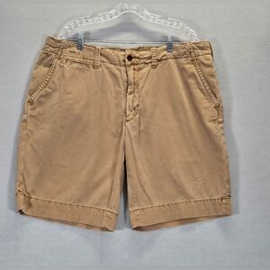 Polo Ralph Lauren Men's Chino Shorts Tan Size 38 100% Cotton Slash Pockets